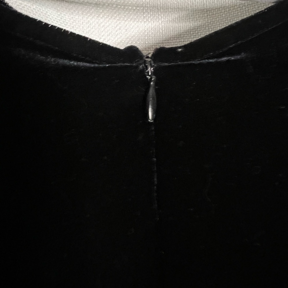 Vintage Black Velvet Beaded Evening Dress 12 - Picture 8 of 14